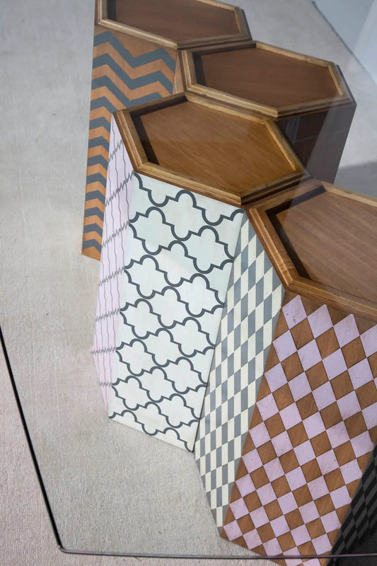 Pie de mesa de comedor Hexagonal