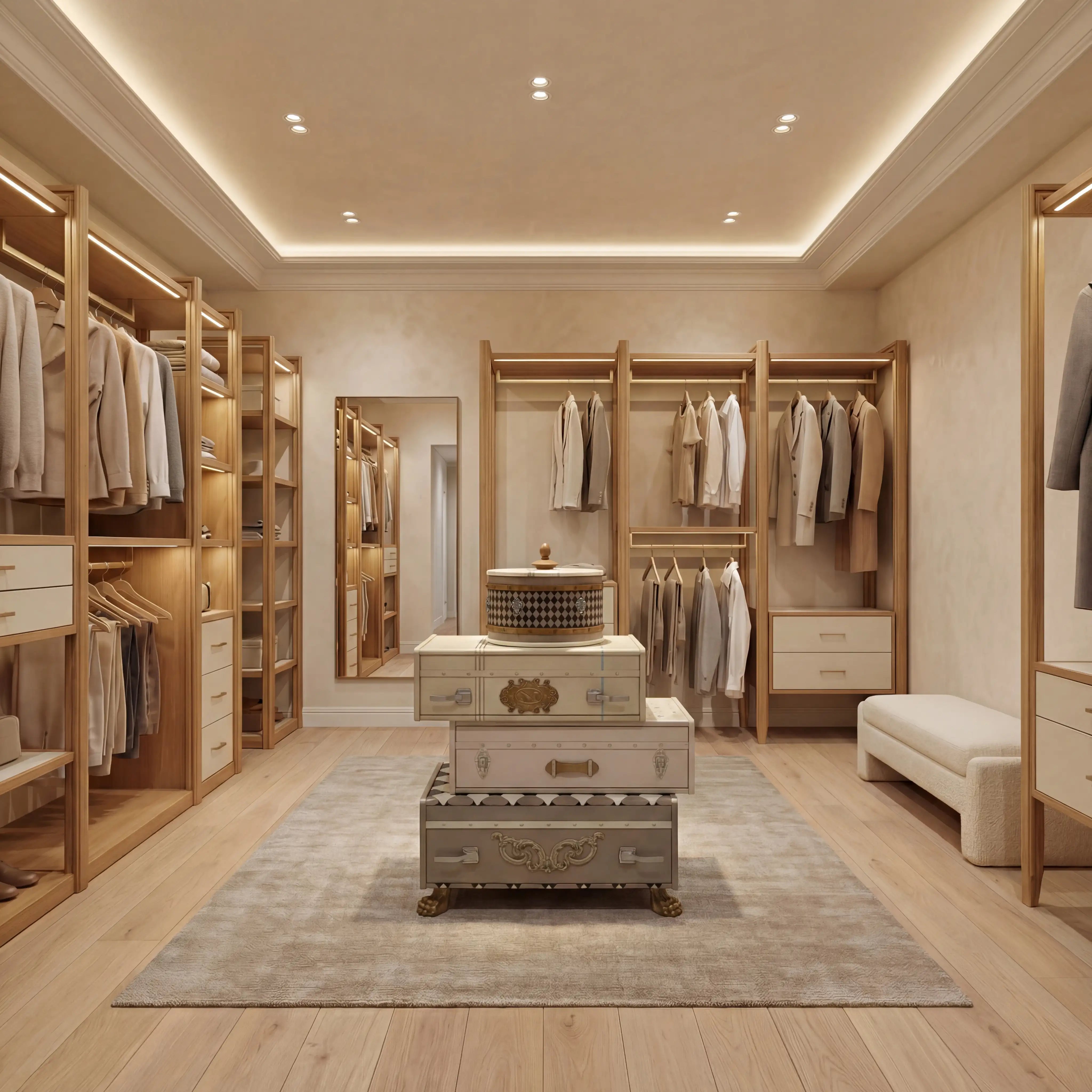 Suitcase chest of drawers