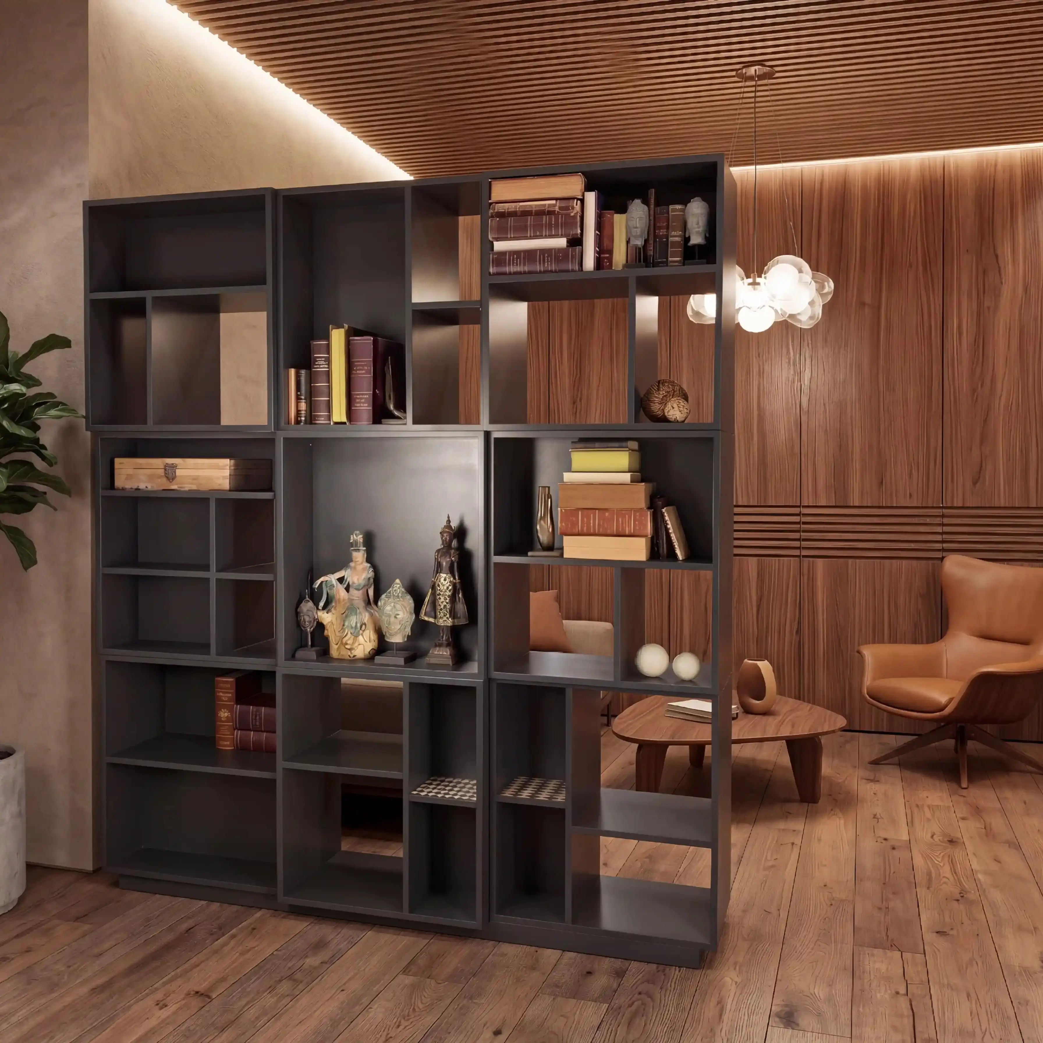 Libreria vintage a due lati