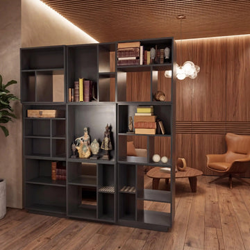 Libreria vintage a due lati