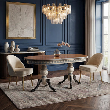 mesa Niza en comedor elegante con diseño decorativo