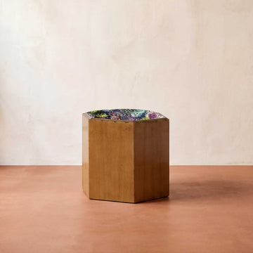 Hexagonal Side Table 4