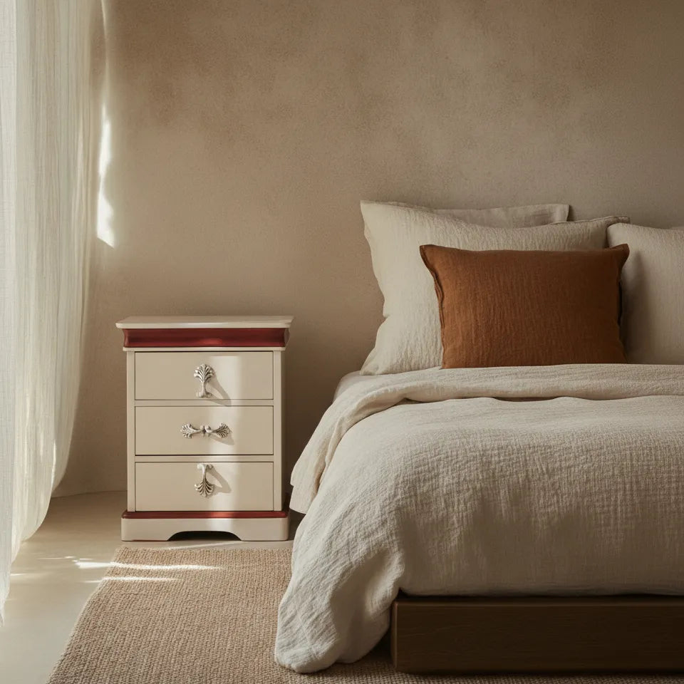 Ruby bedside table