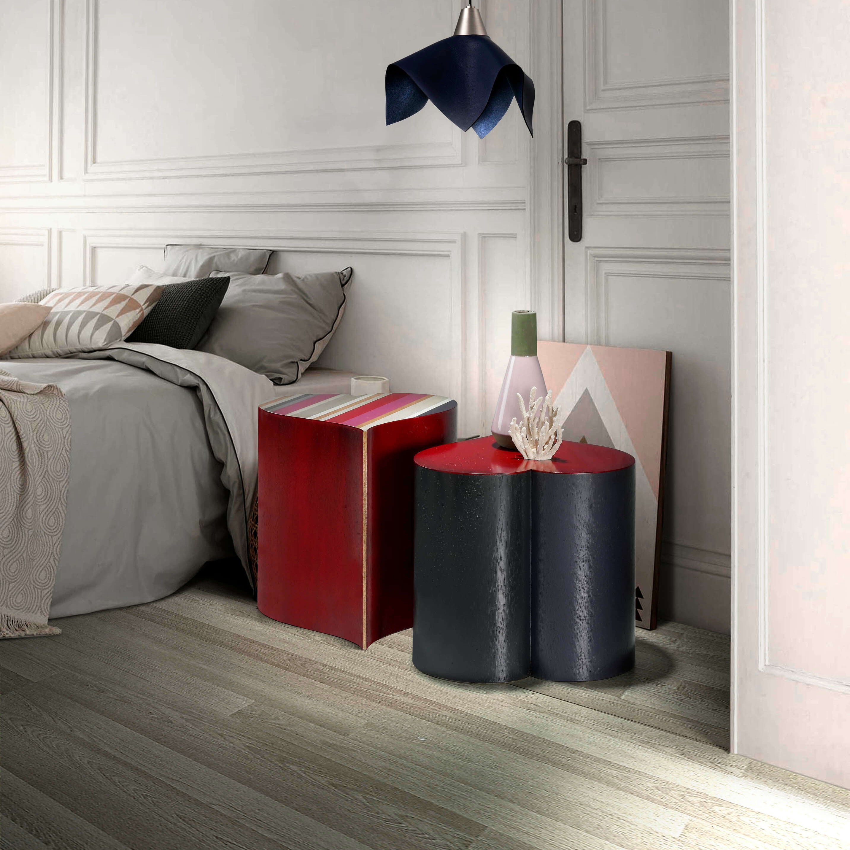 Heart-shaped side table H45
