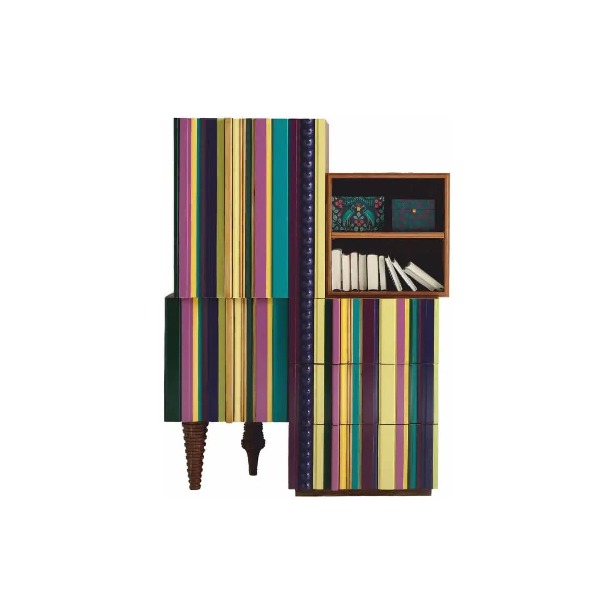 mueble reina de la serie reina sobre fondo neutro blanco