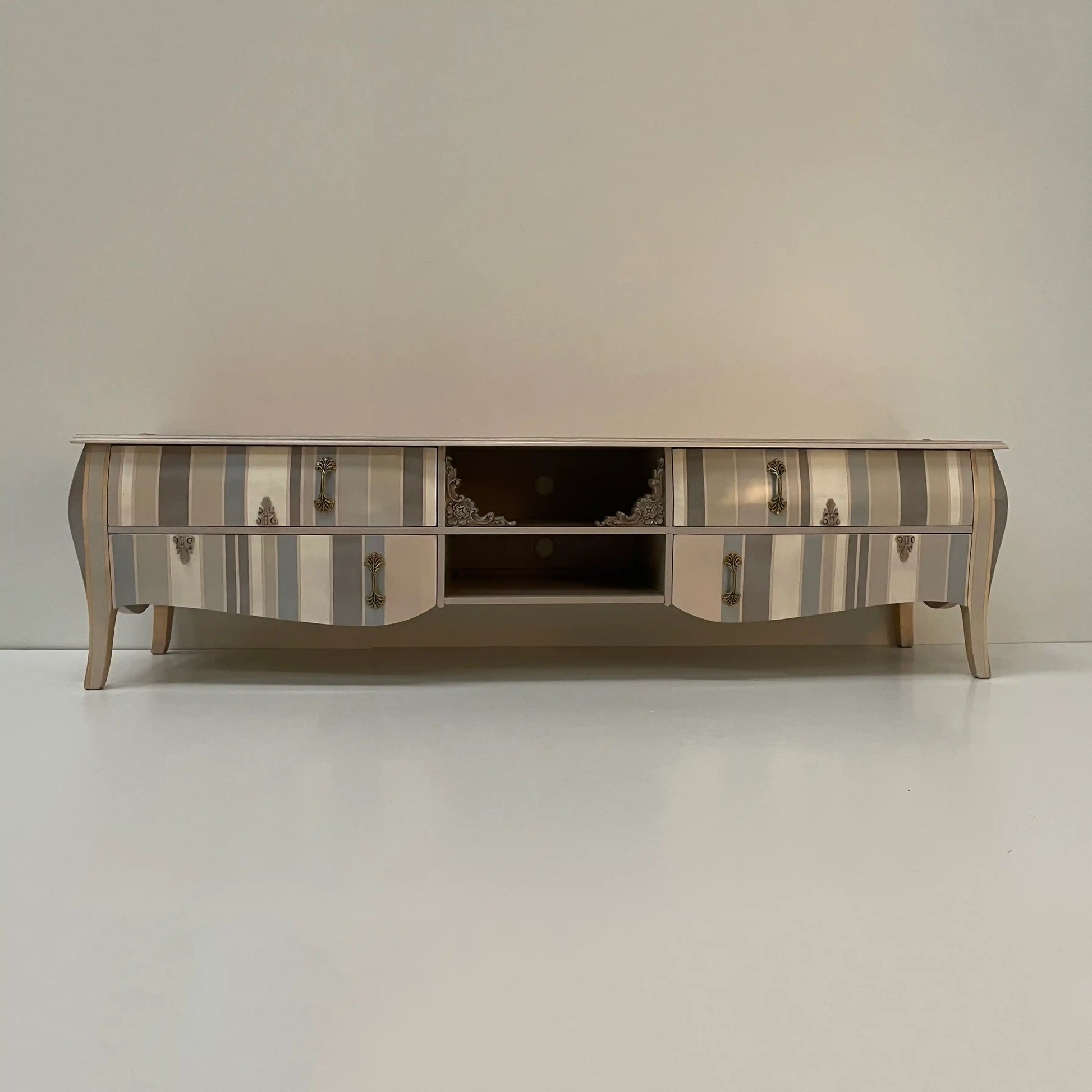 Mueble TV Curvi mueble de televisión artesanal con cajones