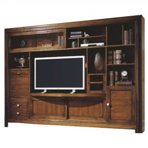 mueble tv acabado en pardo