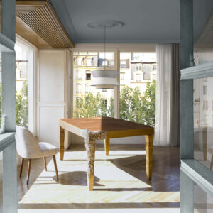 mesa de comedor cubista ambiente salon