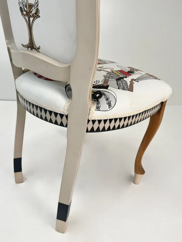 Detalle de materiales de alta calidad de la silla Chic.