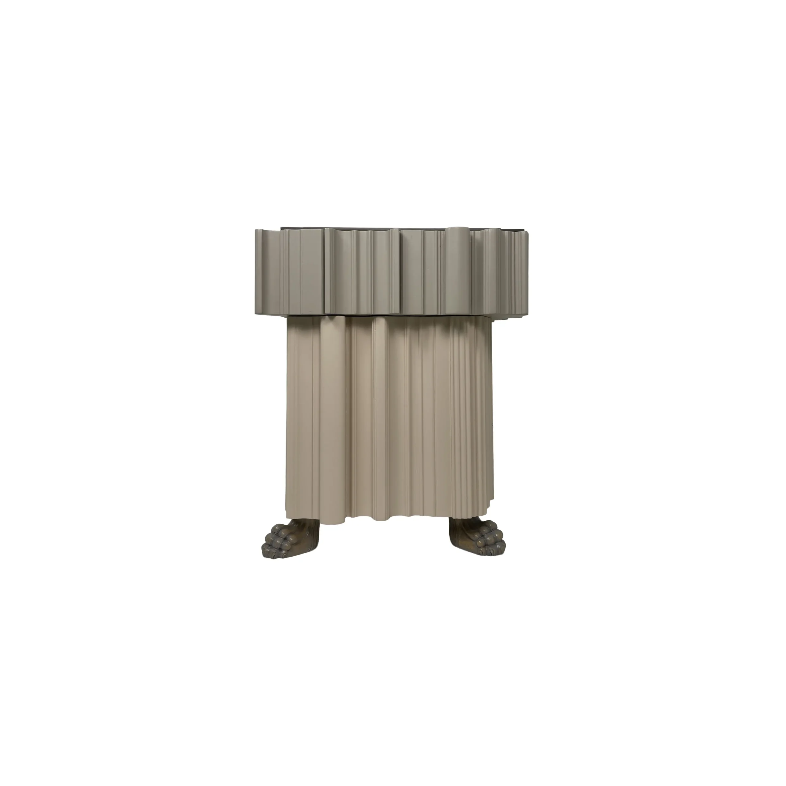 Mesilla de noche Bosco II de diseño escultórico artesanal