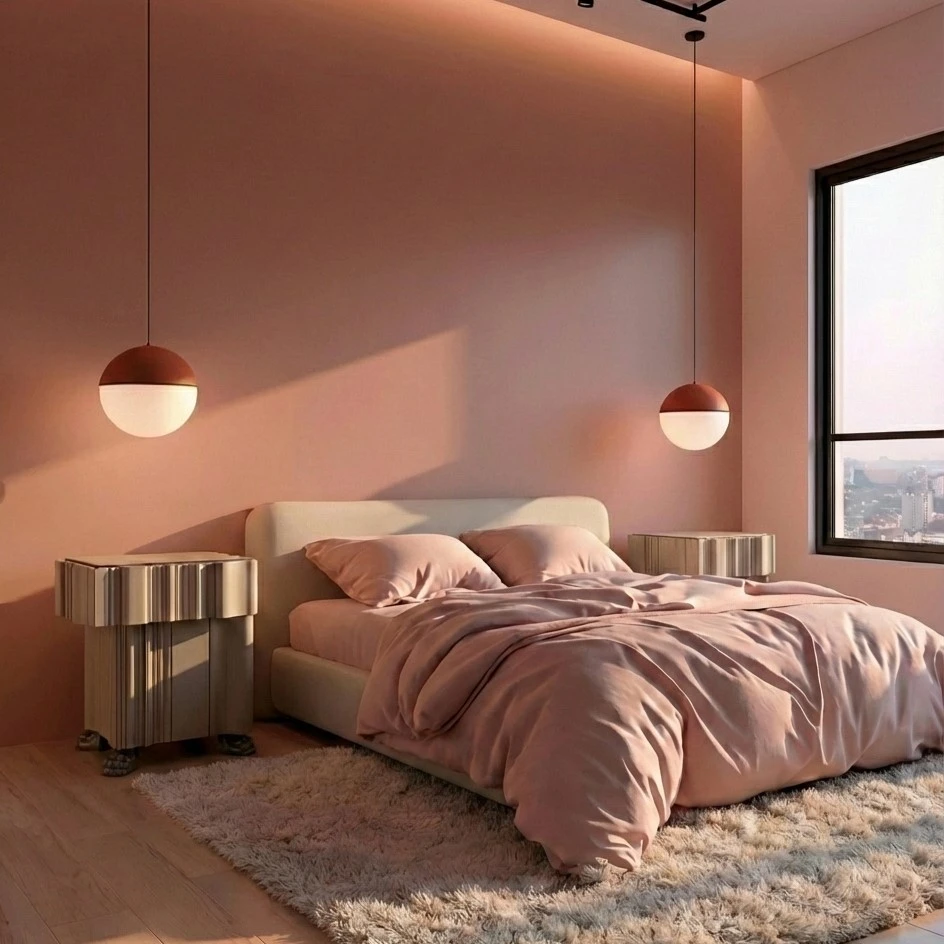 Mesilla de noche Bosco de diseño artesanal en madera natural